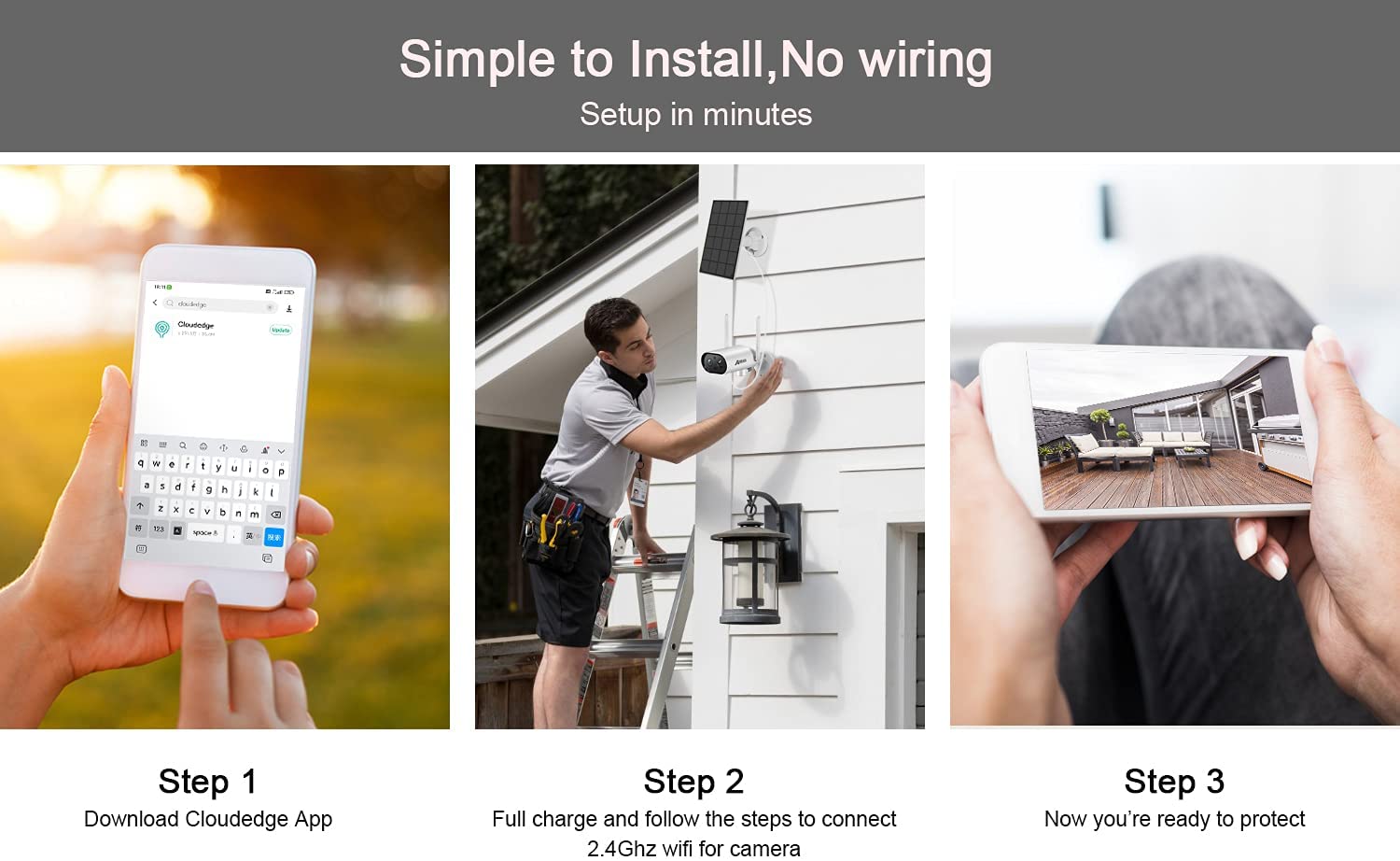 ANRAN S2 Pro 2K Solar Battery Camera - Image 5