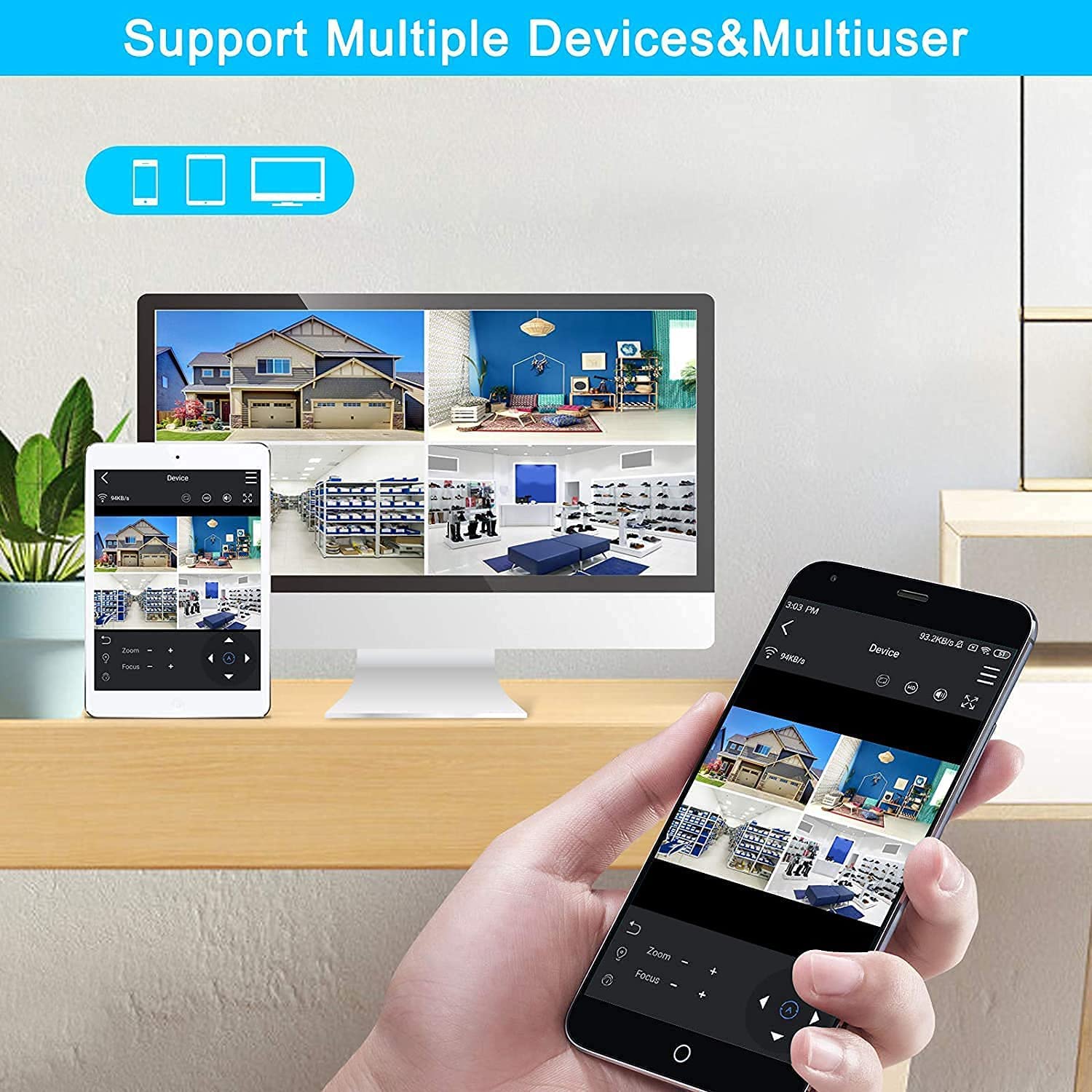 ANRAN 2K Pan 8CH Expandable Cam Kit with Audio - Image 6